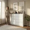BEAUTYSOFA | Commode LEMON 100 cm blanche, buffet à 8 Voir les images du produit 5