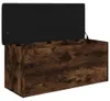 vidaXL Lavica s úložným priestorom údený dub 102x42x45 cm Náhľad obrázku produktu 4
