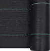 vidaXL Film anti-herbe noir 2x25 m PP Voir les images du produit 3