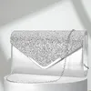 Elegante borsa a tracolla da sera, argento, ecopelle Anteprima dell’immagine prodotto 14