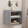 TV-Wandschränke mit LED-Leuchten 2 Stk. Grau Sonoma Produktbild-Vorschau 2