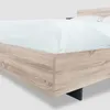 Modernes Holzbett mit 2 Nachtkommoden, Schlafzimmerset in Produktbild-Vorschau 17
