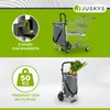Juskys Einkaufstrolley 3in1 mit 2 Rollen für Shopping - 56 Produktbild-Vorschau 5