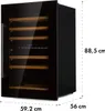 Klarstein Weinkühlschrank 2 Zonen, 132L Produktbild-Vorschau 8