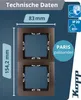 Kopp Paris palisander-braun 2-fach Rahmen Produktbild-Vorschau 5