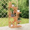 vidaXL Stojan na kvety 60x25x130 cm z masívneho jedľového Náhľad obrázku produktu 2