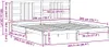 vidaXL Letto in legno massiccio marrone miele 200x200 cm Anteprima dell’immagine prodotto 8