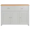 vidaXL Příborník Grau 112x35x81 cm Náhled obrázku produktu 2