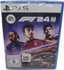 A PlayStation 5 game case for EA Sports F1 24, featuring drivers Lewis Hamilton, Charles Leclerc, and Lando Norris. Produktbild-Vorschau