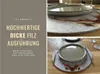 2x Filz Tischset Platzset Hirschgeweih Hellgrau 38cm Rund Produktbild-Vorschau 5