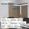 LUXULA LED Stehleuchte 120 W 4000 K neutralweiß weiß Produktbild-Vorschau 2