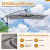 Parasol ogrodowy COSTWAY 250 cm z podstawą, oświetleniem Podgląd zdjęcia produktu 4