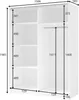 AX LIVING Kleiderschrank Beige mit Spiegel 150 cm Beralto Produktbild-Vorschau 5