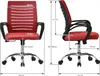 ML-Design Bürostuhl ergonomisch, Rot, 360° Drehstuhl mit Produktbild-Vorschau 8
