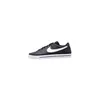 A black Nike Court Legacy sneaker with a white Nike swoosh logo is shown against a white background. Produktbild-Vorschau