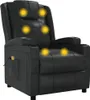 A black massage chair with yellow circles indicating massage points. Náhľad obrázku produktu
