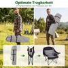 Składany krzesło kempingowe COSTWAY, model XXL, Podgląd zdjęcia produktu 7