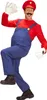 A person dressed as Mario from Super Mario Bros. posing against a white background. Voir les images du produit