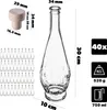 KADAX Bouteilles en verre 750ml, 40 pièces, bouteilles de Voir les images du produit 3