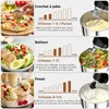 Robot pâtissier YASHE 1500 W, bols 4,5 L et 5 L, 10 Voir les images du produit 3