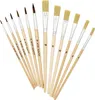 K3T Pinsel-Set 12er Haarpinsel 1,2,4,6,8,10 + Borstenpinsel Produktbild-Vorschau 2