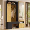Armario Merax con espejo, zapatero, armario para recibidor, Vista previa de la imagen del producto 6
