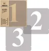 Zahlen Malschablonen Set 12 Stück, 10 cm Ziffern & Zeichen Produktbild-Vorschau 1