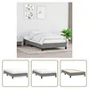 The Living Store Bettgestell Dunkelgrau 90x200 cm Stoff Produktbild-Vorschau 9