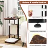 A cat tree side table with various features highlighted in inset images. Produktbild-Vorschau