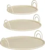 Mica Decorations Tablett mit Griffen – Set von 3 – Deko Produktbild-Vorschau 1