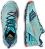 Trailrunning-Schuhe für Damen "Bushido II Woman" von La Sportiva in Türkis mit orangefarbenen Akzenten. Produktbild-Vorschau