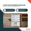 homeX CFB2491E Einbaukühlschrank mit Gefrierfach, Einbau Produktbild-Vorschau 8