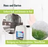 Collage showing a bathroom, a cleaning product container, and a dirty concrete surface. Produktbild-Vorschau