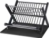 Verk 27177 Klappbarer Abtropfständer schwarz Produktbild-Vorschau 1