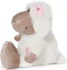 A plush toy sheep sitting on a white background. Podgląd zdjęcia produktu