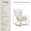 houpací křeslo tectake® Swing 70 x 93 x 100 cm, nosnost 120 Náhled obrázku produktu 14