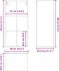 vidaXL Závěsná skříňka Artisan dub 40 x 29,5 x 80 cm Náhled obrázku produktu 8