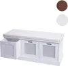 Ławka HWC-J49, tapicerowana ławka do garderoby, poduszki Podgląd zdjęcia produktu 8