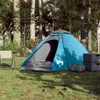 vidaXL Tente de camping dôme 4 personnes bleue étanche à Voir les images du produit 3