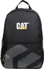 A black backpack with the CAT logo and a graphic design on the lower front. Produktbild-Vorschau
