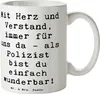 Mr. & Mrs. Panda Tasse Spruch Polizist Wunderbar - Weiß - Produktbild-Vorschau 1