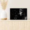 Wanddeko 30x20 cm - Frau - Panther - Luxus - Schwarz - Weiß Produktbild-Vorschau 6