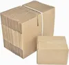 A stack of flat-packed cardboard boxes and one assembled box. Produktbild-Vorschau
