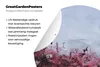 MuchoWow® Gartenposter Outdoor-Poster Rund Blumen im Nebel Produktbild-Vorschau 4