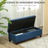 HOMCOM Banc de rangement 94,5L banquette bout de lit coffre Voir les images du produit 3