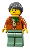 A Lego minifigure of a woman wearing glasses and a scarf. Podgląd zdjęcia produktu