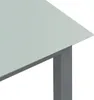 vidaXL Gartentisch Hellgrau 80x80x74 cm Aluminium und Glas Produktbild-Vorschau 3