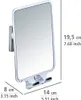 A product shot of a bathroom mirror with dimensions indicated. Anteprima dell’immagine prodotto