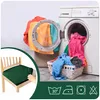Stretch Sitzbezug für Stühle - 40 x 40 cm - Grün Samt - Produktbild-Vorschau 2
