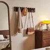 Massivholz Multifunktionale Wandgarderobe Wandhaken Produktbild-Vorschau 3